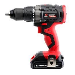 Дриль-шуруповерт акумуляторний Li-Ion 18В, 50Nm, 1.5 Ач, 2 акумул., INTERTOOL WT-0331