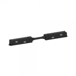 Прямой коннектор питания для низковольтного шинопровода Feron LD3003 черный