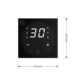 Розумний механізм програмований терморегулятор для теплої підлоги Livolo чорний (VL-FCQ1Z2-2BP)