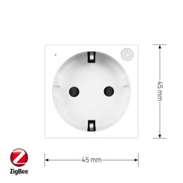 Розумний механізм розетка EC з заземленням Livolo білий (VL-FCTC16AZ2-2WP)