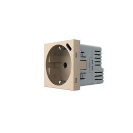 Механізм електрична розетка з портом USB-C Livolo золотий (VL-FCTF16A.UC18W-2AP)