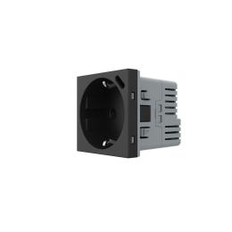 Механізм електрична розетка з портом USB-C Livolo чорний (VL-FCTF16A.UC18W-2BP)