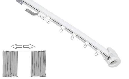 Карниз з відкриттям штор з центру у дві сторони Livolo (VL-SHQ011S2)