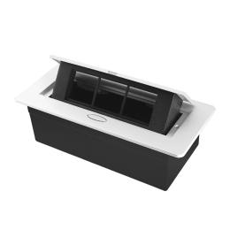 Пустий висувний розетковий люк на 3 модуля Livolo білий (VL-SHS013-W)