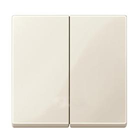 Клавіша вимикача подвійна SYSTEM M бежева Merten, MTN432544