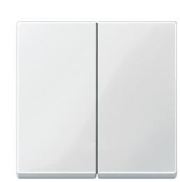 Клавіша вимикача подвійна SYSTEM M біла Merten, MTN432519