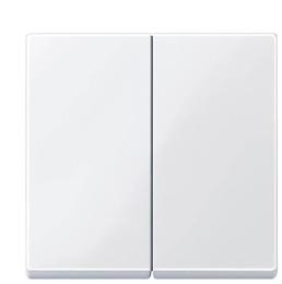 Клавіша вимикача подвійна SYSTEM M біла Merten, MTN432525