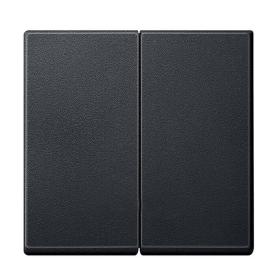 Клавіша вимикача подвійна SYSTEM M антрацит Merten, MTN433514