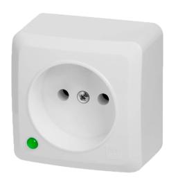 Одномісна розетка Elektro-Plast Berg 3740-00 (біла)