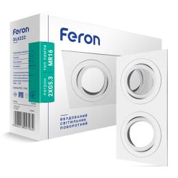Вбудований поворотний світильник Feron DL6222 білий