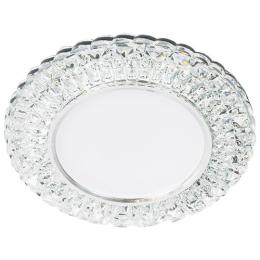 Вбудований світильник Feron 7315 з LED підсвічуванням прозорий