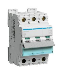 Автоматичний вимикач NDN350 (3p, D, 50А) Hager