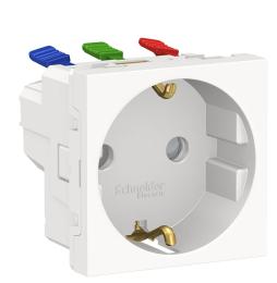 Розетка Schneider Electric NU305718 (Затискний контакт) 16А (біла)