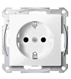 Механізм розетки SCHUKO з заслонками полярно-білий 16А Merten, MTN2300-0319