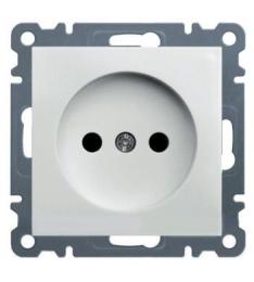 Розетка без заземлення WL1010 Lumina-2, біла, Hager