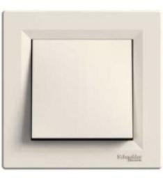 Вимикач кнопковий кремовий Asfora, EPH0700123