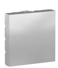 Заглушка Schneider Electric NU986630 для розетки 45х45 (алюміній)