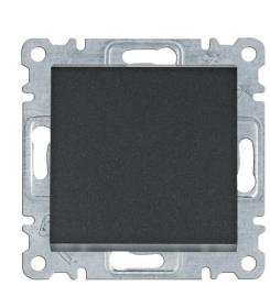 Універсальний вимикач Hager WL0023 Lumina 10АХ/230В (чорний)