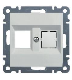 Панель подвійна для RJ12/RJ45 WL2320 Lumina-2, біла, Hager