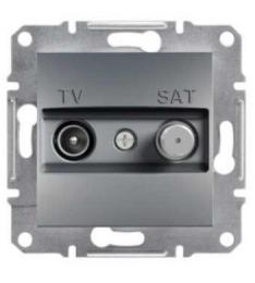 Розетка TV-SAT індивід.1dB без рамки сталь Asfora, EPH3400462