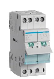 Перемикач Hager SFL225 (загальні точки знизу)