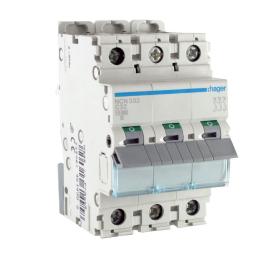 Електричний автомат NCN332 (3р,С,32А) Hager