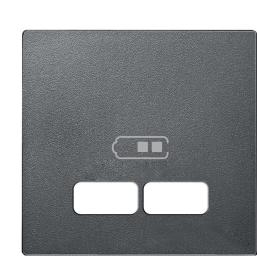 Накладка USB розетки Schneider Electric Merten System M MTN4367-0414 (антрацит)