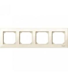 Рамка 4-пост. M-Plan бежевий Merten, MTN515444