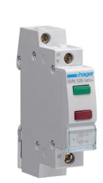 Сигнальна лампа SVN 126, зелений/червоний, Hager