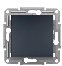 вимикач 2-полюсний без рамки антрацит Asfora, EPH0200171