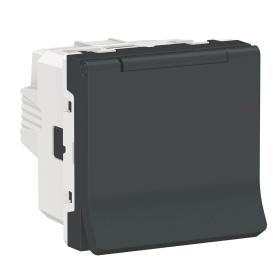 Розетка Schneider Electric NU303754TA (гвинтовий затискачач) 16А (антрацит)