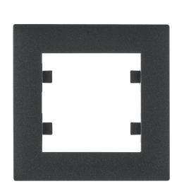 Одномісна рамка Hager WL5513 Lumina-Intens 1Х (чорна)