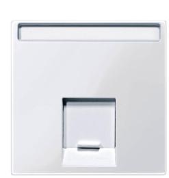 Центральна панель комп'ютерної розетки білий Merten, MTN469825