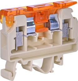 Гвинтова клема ETI 003901360 під запобіжник з тримачем VSV 4 4мм² (бежева)