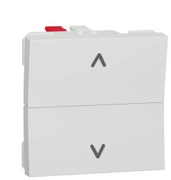 Двухклавішний вимикач Schneider Electric NU320718 для жалюзі (схема 4) 6А 2М (білий)