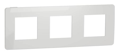 Трьохпостова рамка Schneider Electric NU280618 (білий/білий)