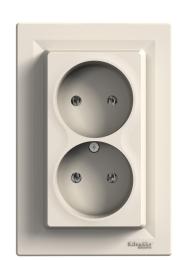 Подвійна розетка Schneider Electric Asfora EPH9700123