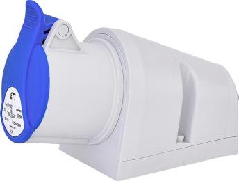 Настінний силовий роз'єм ETI 004482037 EZ-3232 IP44 (32A 230V 2P+PE)