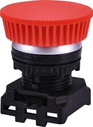 Кнопка-модуль грибок ETI 004771281 EGM-P-RCh (без фіксації червона/хром)