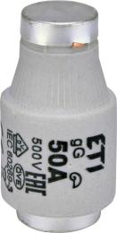 Запобіжник ETI 002313402 D III gG 50A/500V (E33)