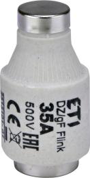 Запобіжник ETI 002313101 D III DZ 35A/500V (E33)