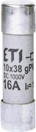 Запобіжник ETI 002625107 CH 10x38 gPV 16A 1000V (10kA) UL