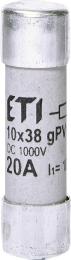 Запобіжник ETI 002625108 CH 10x38 gPV 20A 1000V (10kA) UL