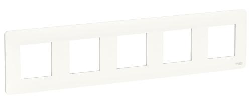 Пятипостова рамка Schneider Electric NU201018 (біла)