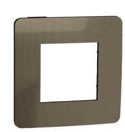 Одинарна рамка Schneider Electric NU280252 (бронза/антрацит)