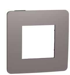 Однопостова рамка Schneider Electric NU280217 (шоколад/антрацит)