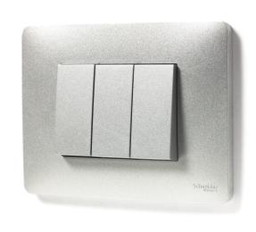 1-клавішний вимикач Schneider Electric NU310130 (схема 1) 10А 1М (алюміній)