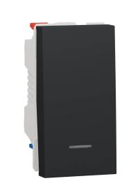 Одноклавішний перемикач Schneider Electric NU310354S с нейтралью 10А 1М (антрацит)