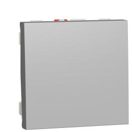 1-клавішний вимикач Schneider Electric NU320630 (схема 1) 10А 2М (алюміній)