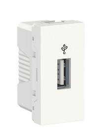 Розетка USB Schneider Electric NU342918 для передачі даних 1М (білий)